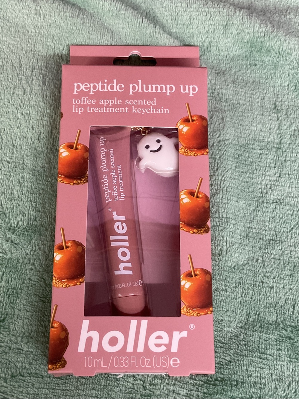 Peptide Plump Up Toffee Apple Lip Treatment Keychain - Pink